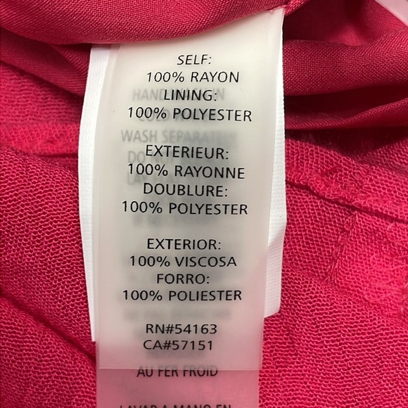 NWT Kensie Flutter Cap Sleeve Wide Leg Crop Jumpsuit Tie Waist Azalea Pink 4 - Picture 15 of 16